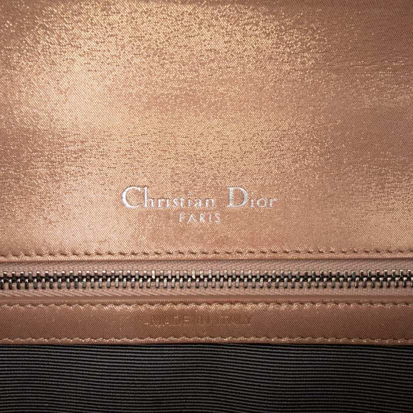 Dior Small Iridescent Lambskin Diorama Flap Gold Leather Good condition - Box View