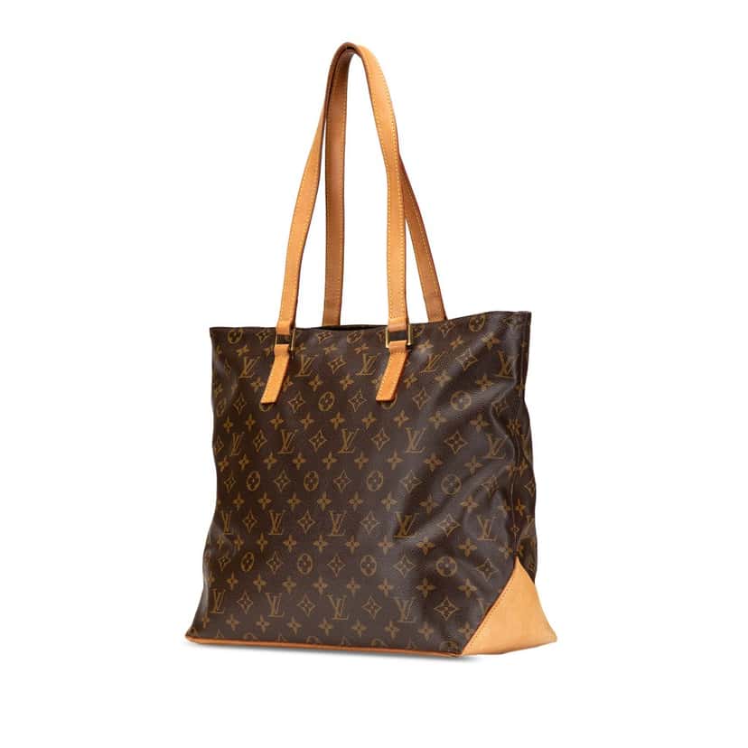 Louis Vuitton Monogram Cabas Mezzo Brown Canvas Good condition - Back View