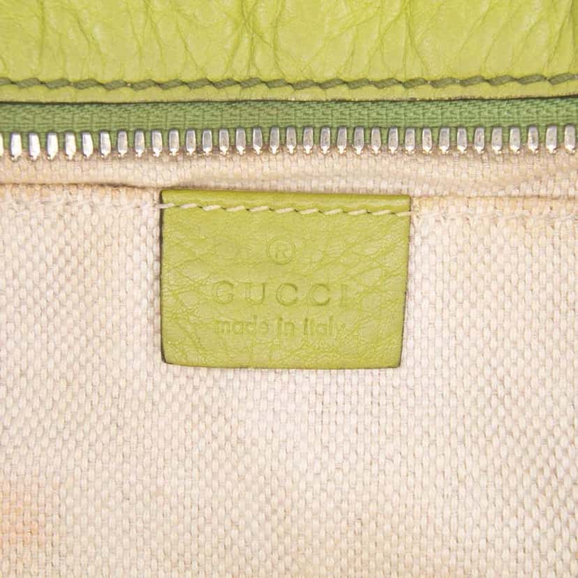 Gucci Leather Soho Disco Crossbody Green Leather Good condition - Box View