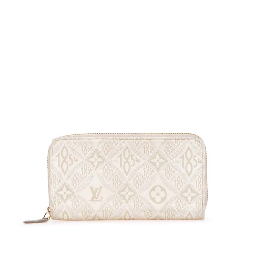 Louis Vuitton Monogram Jacquard Since 1854 Zippy Wallet Brown Canvas Good condition - Front View