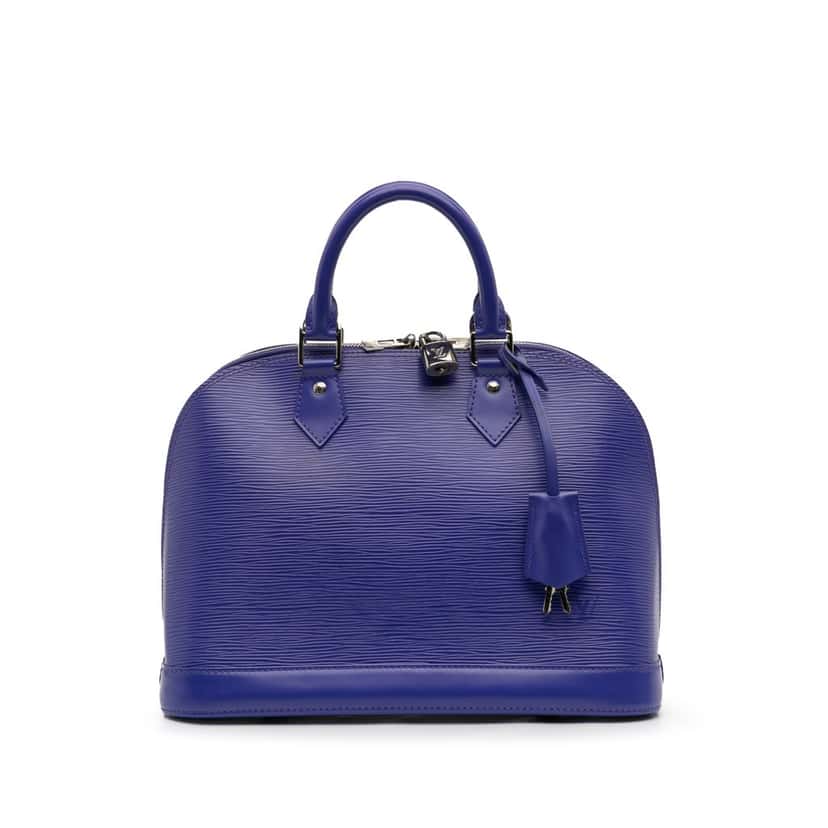 Louis Vuitton Epi Alma PM Purple Leather Good condition - Front View