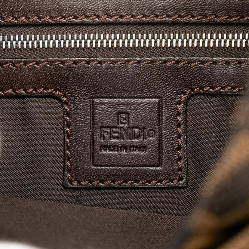 Fendi Zucca Canvas Shoulder Bag Brown Canvas Good condition - Box View