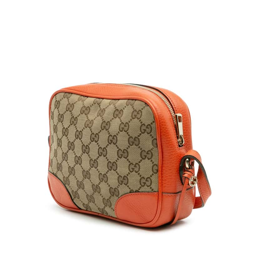 Gucci GG Canvas Bree Crossbody Brown Canvas Fair condition - Back View