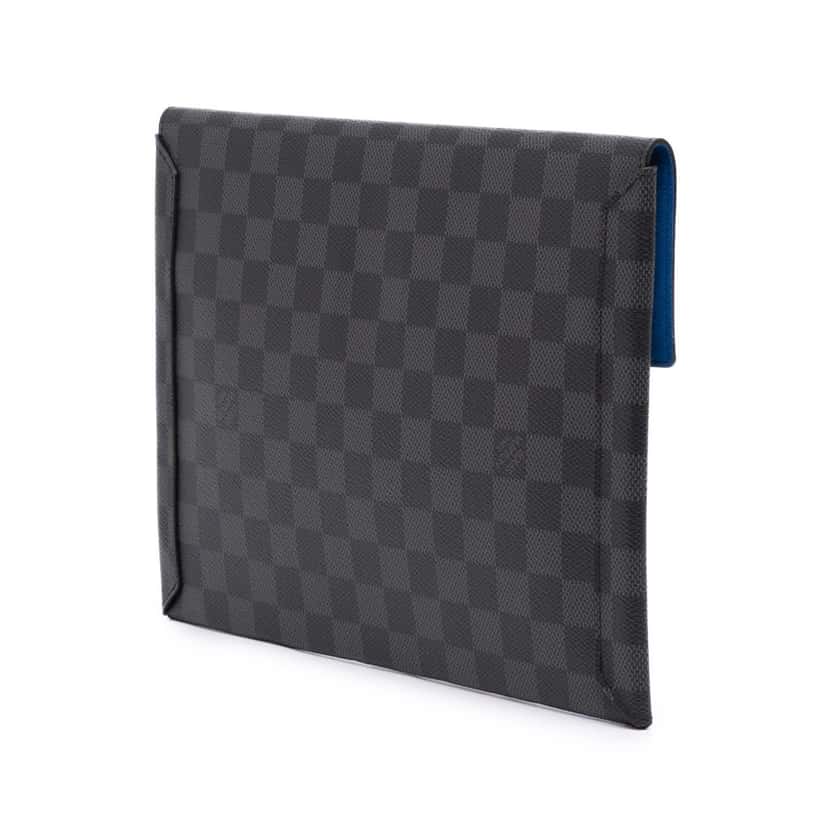 Louis Vuitton Damier Graphite Alpha Pochette GM Black Canvas Good condition - Back View
