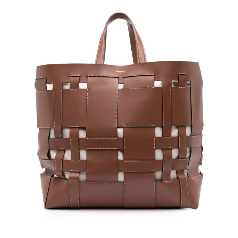 Burberry Large Leather Foster Tote Brown Leather Very good condition - Front View