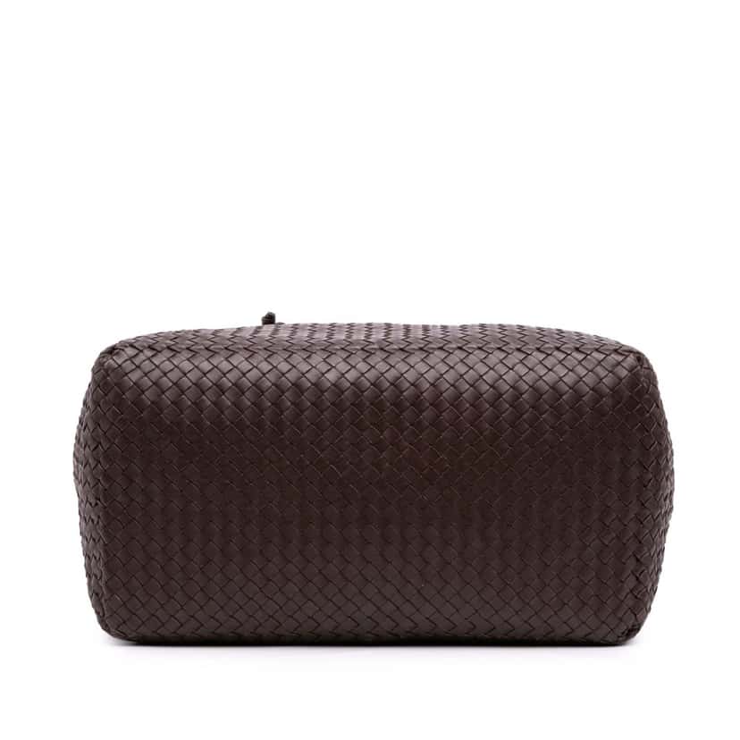 Bottega Veneta Large Nappa Intrecciato Brick Tote Brown Leather Good condition - Inside View