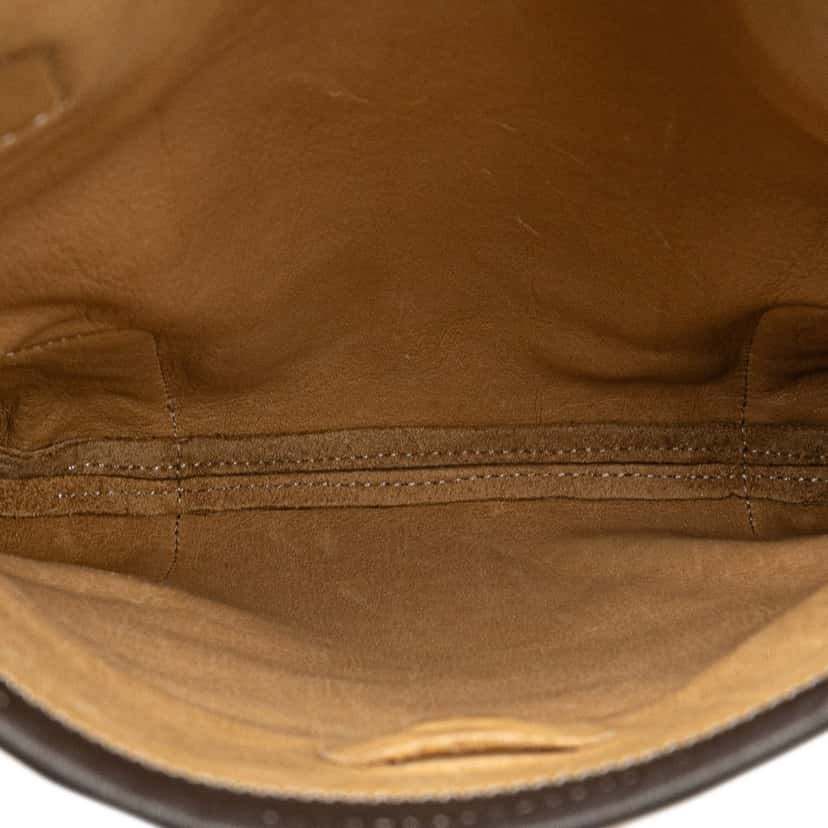 Loewe Suede Anagram Crossbody Brown Leather Good condition - Model View