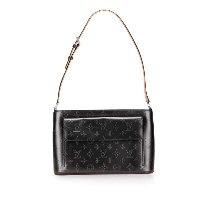 Louis Vuitton Monogram Mat Alston Grey Leather Good condition - Front View