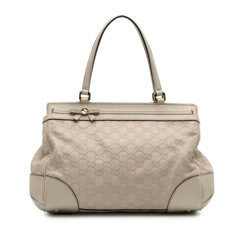 Gucci Guccissima Mayfair Tote Brown Leather Good condition - Front View