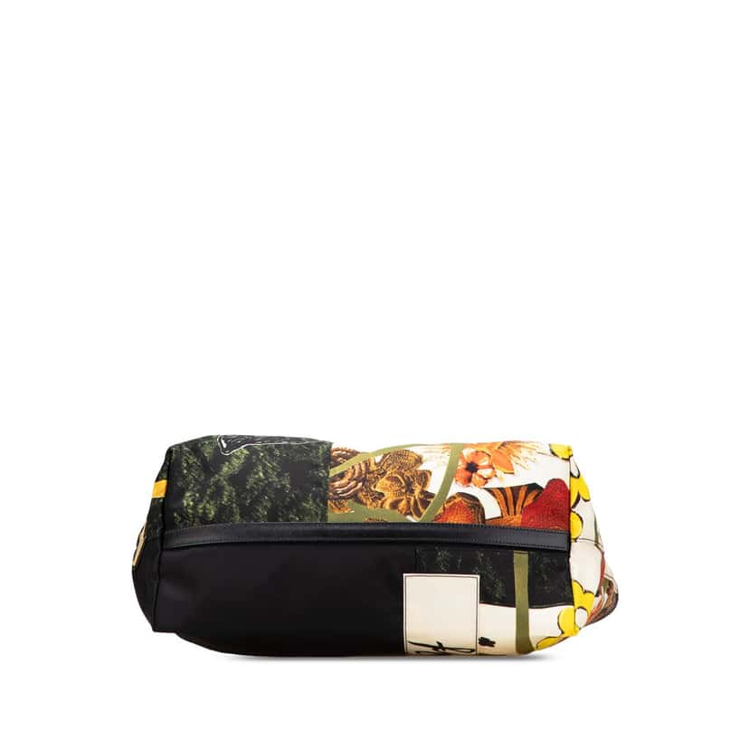 Prada Tessuto Flower Collage Tote Black Good condition - Inside View