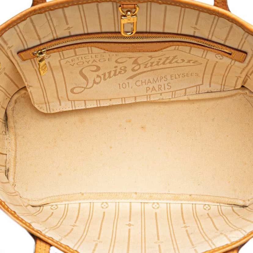 Louis Vuitton Damier Azur Neverfull PM White Canvas Very good condition - Model View
