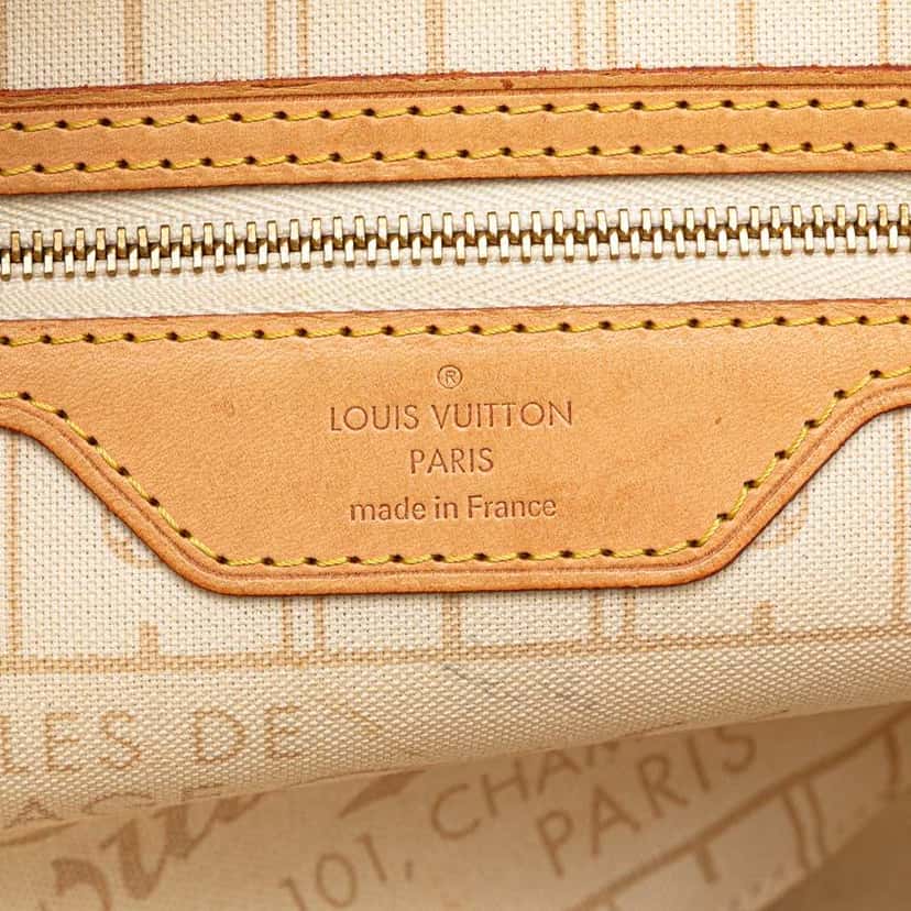 Louis Vuitton Damier Azur Neverfull PM White Canvas Very good condition - Box View