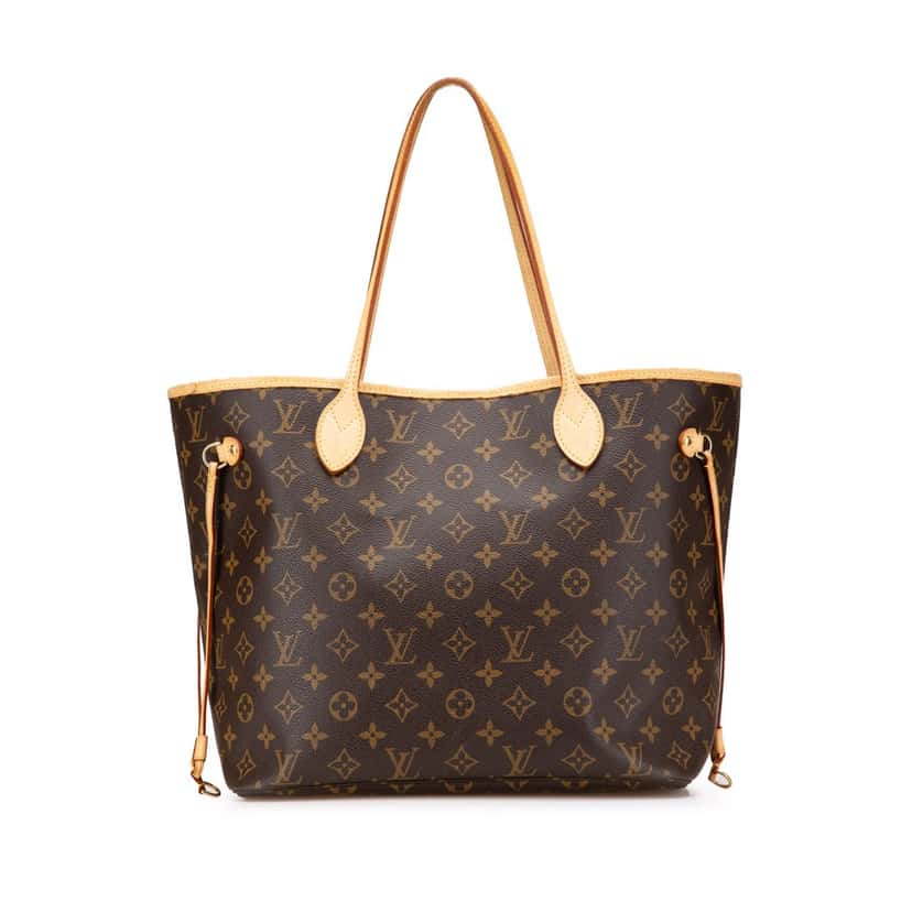 Louis Vuitton Monogram Neverfull MM Brown Canvas Good condition - Front View