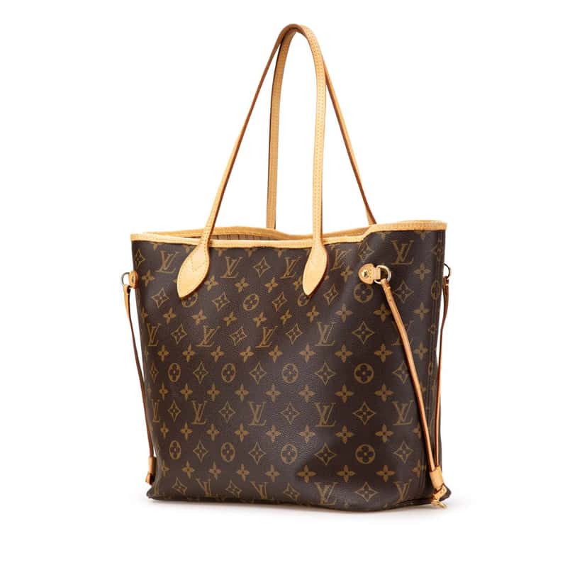 Louis Vuitton Monogram Neverfull MM Brown Canvas Good condition - Back View