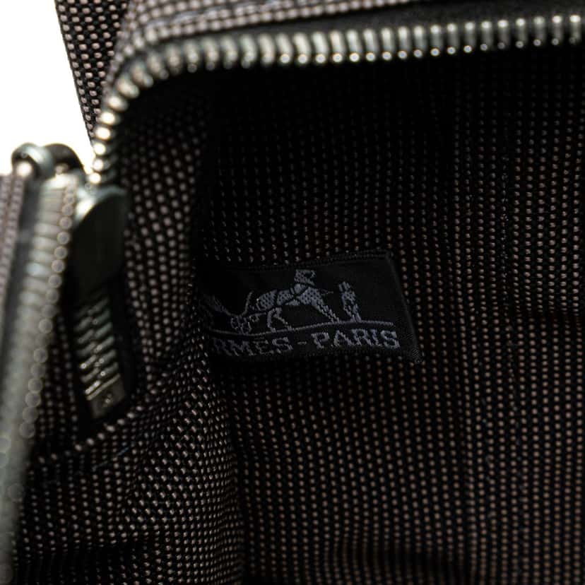 Hermès Canvas Herline MM Grey Canvas Good condition - Box View