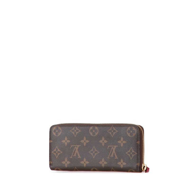 Louis Vuitton Monogram Clemence Long Wallet Brown Canvas Good condition - Back View