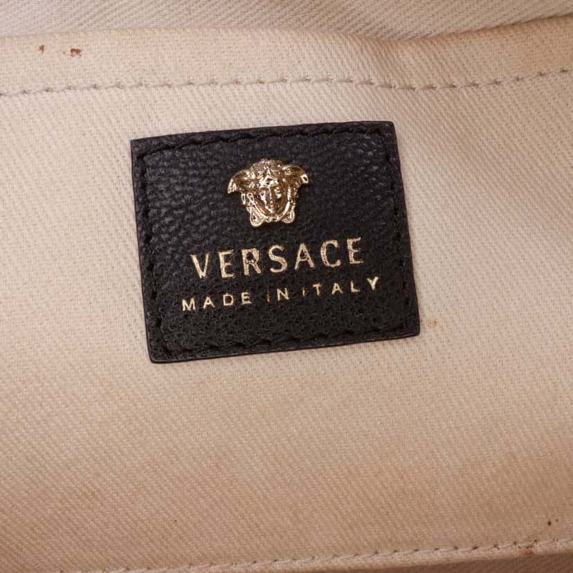 Versace Calfskin Palazzo Medusa Camera Bag Black Leather Good condition - Box View