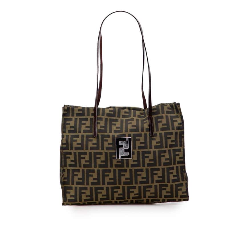 Fendi Zucca Canvas Tote Brown Canvas Good condition - Front View
