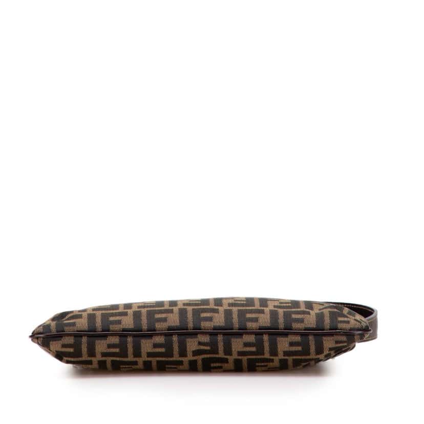 Fendi Zucca Canvas Shoulder Bag Brown Canvas Good condition - Inside View