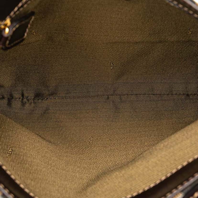 Fendi Zucca Canvas Shoulder Bag Brown Canvas Good condition - Model View