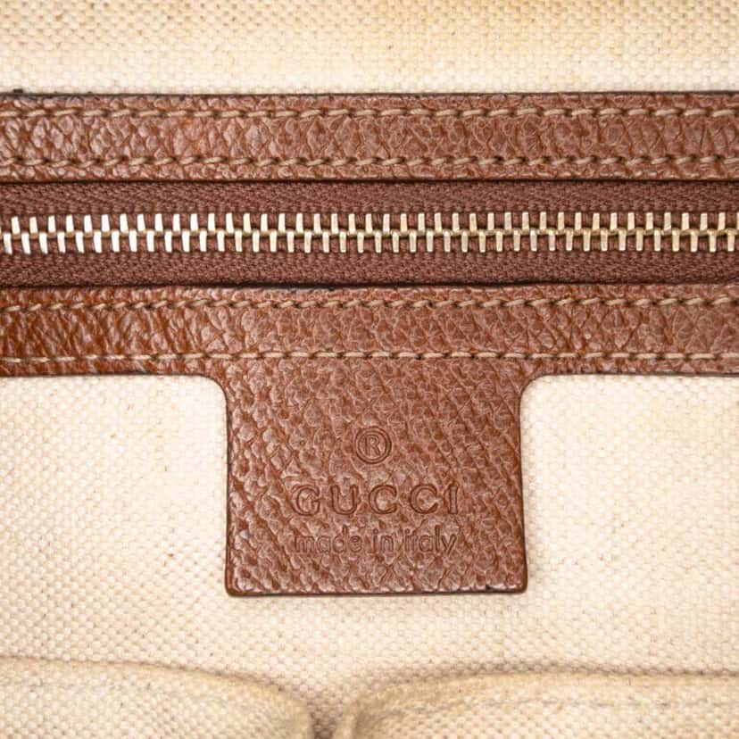 Gucci GG Canvas Bree Tote Brown Canvas Good condition - Box View