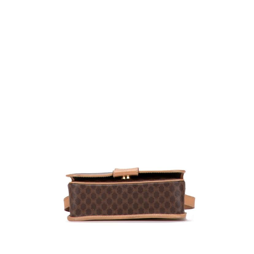 Celine Macadam Coated Canvas Crossbody Brown Canvas Fair condition - Inside View