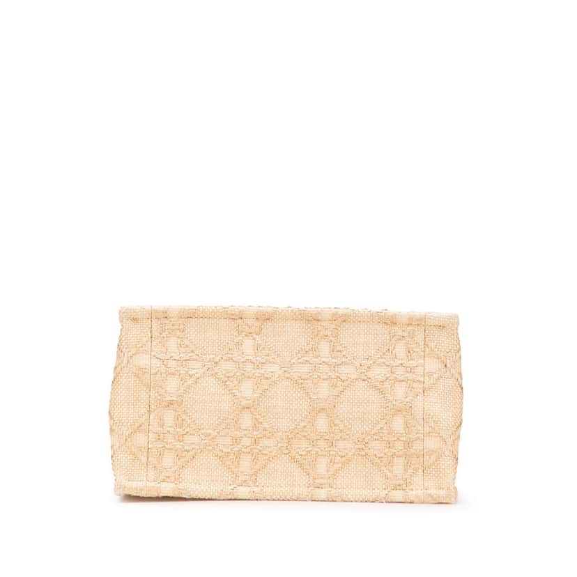 Dior Small Raffia Cannage Book Tote Brown Good condition - Inside View