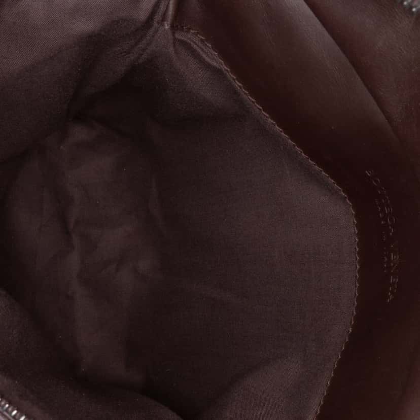Bottega Veneta Nappa Intrecciato Utility Belt Bag Brown Leather Good condition - Model View