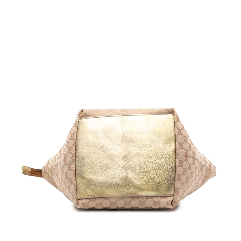 Gucci GG Canvas Web Tote Brown Canvas Good condition - Inside View