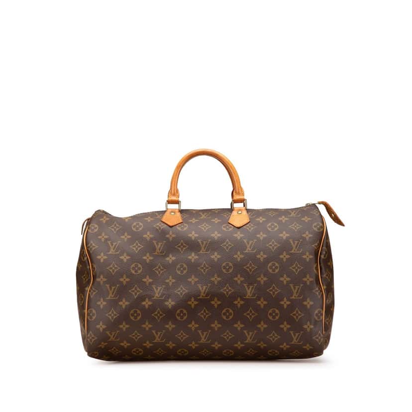 Louis Vuitton Monogram Speedy 40 Brown Canvas Good condition - Front View