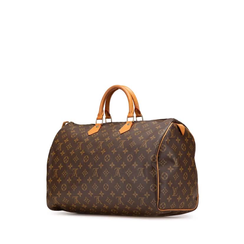 Louis Vuitton Monogram Speedy 40 Brown Canvas Good condition - Back View