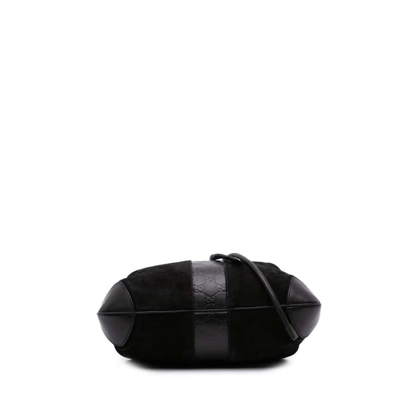 Gucci Suede Bucket Black Leather Good condition - Inside View
