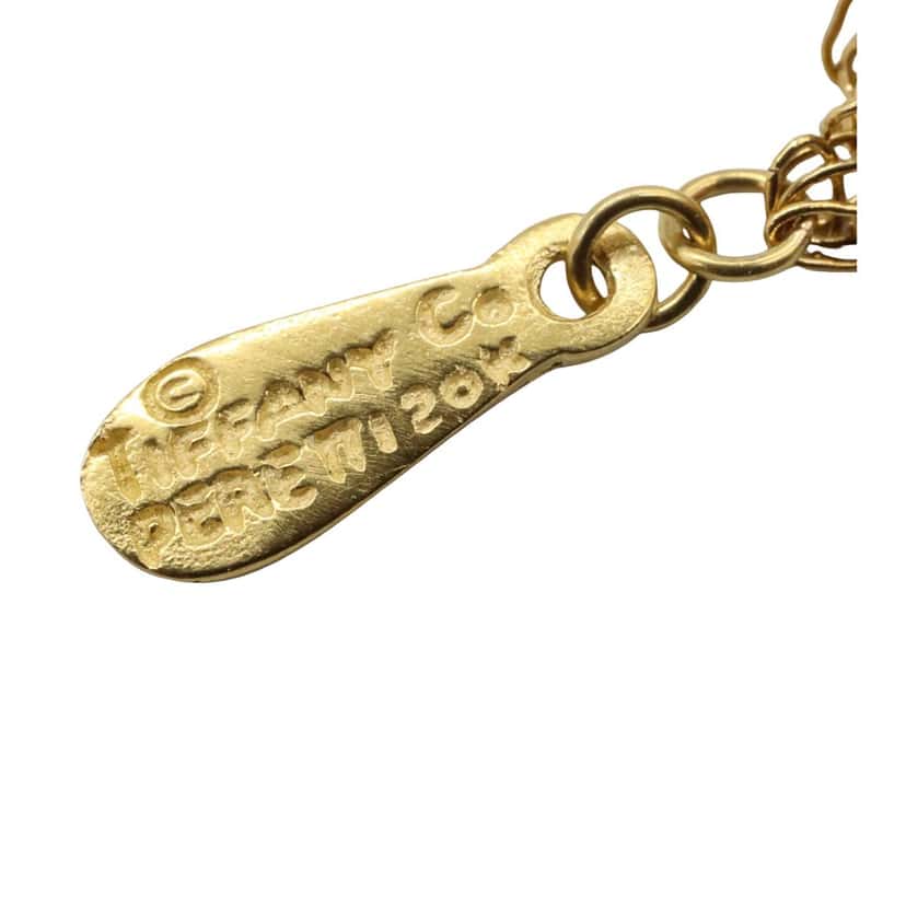 Tiffany & Co 20K Yellow Gold Elsa Peretti Mesh Chain Necklace Gold Gold Good condition - Model View