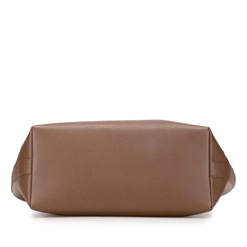 Burberry Medium Grained Calfskin London Tote Brown Leather Good condition - Inside View