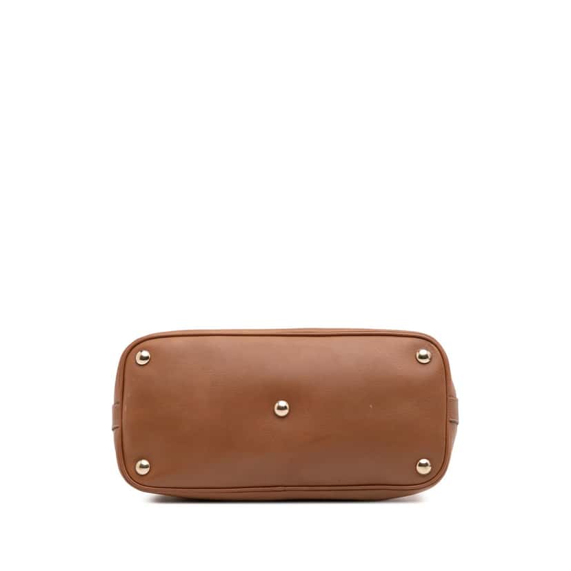 Gucci Medium GG Canvas Charm Dome Satchel Brown Canvas Good condition - Inside View