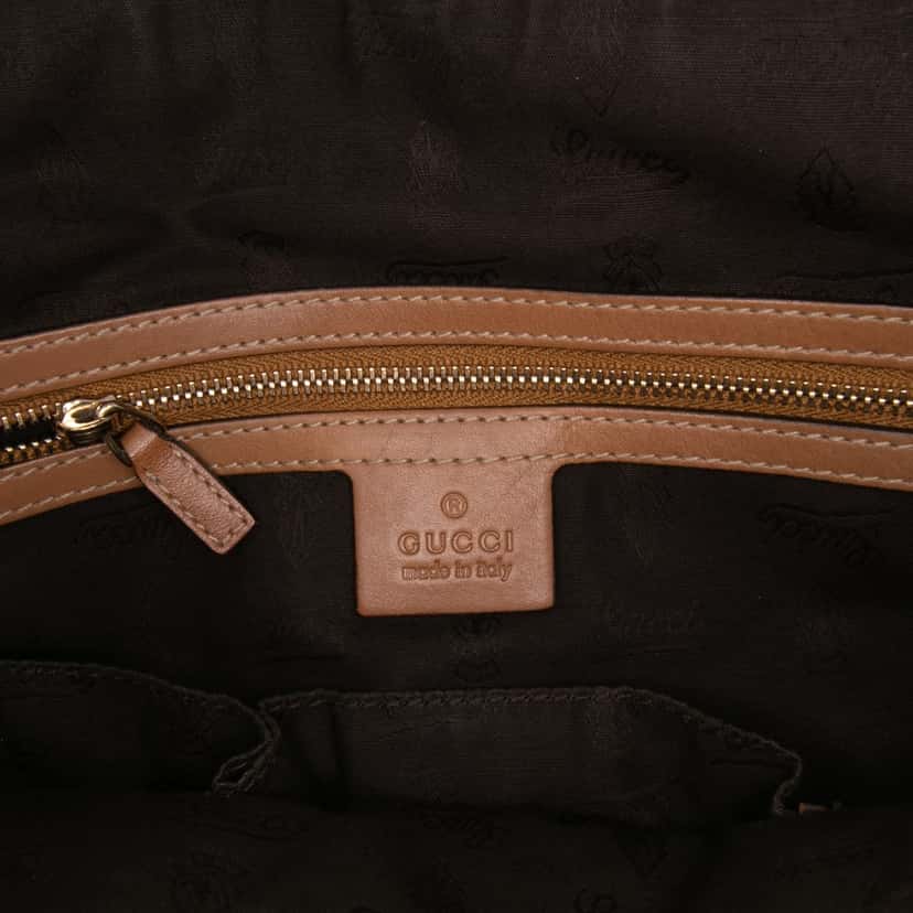 Gucci Medium GG Canvas Charm Dome Satchel Brown Canvas Good condition - Box View