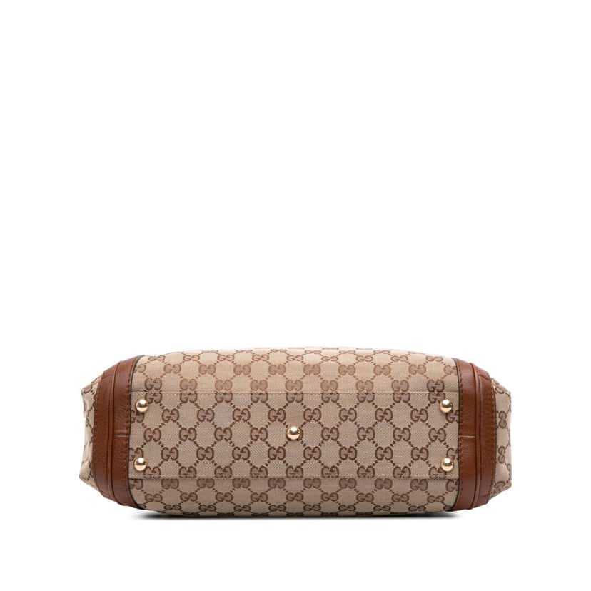 Gucci GG Canvas Bella Satchel Brown Canvas Good condition - Inside View