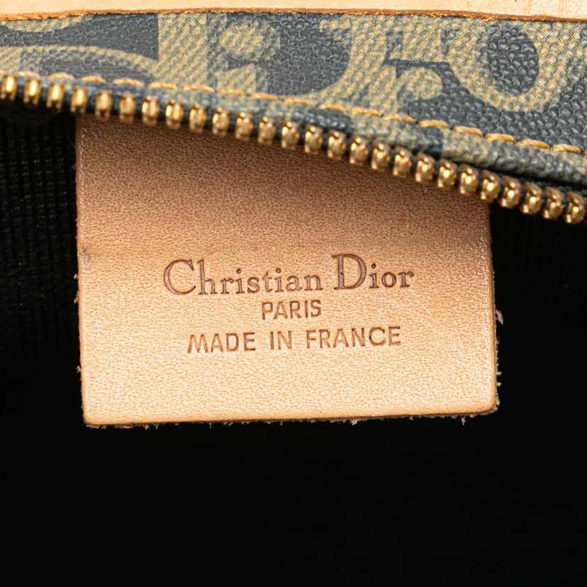 Dior Diorissimo Trotter Coated Canvas Clutch Blue Canvas Good condition - Box View
