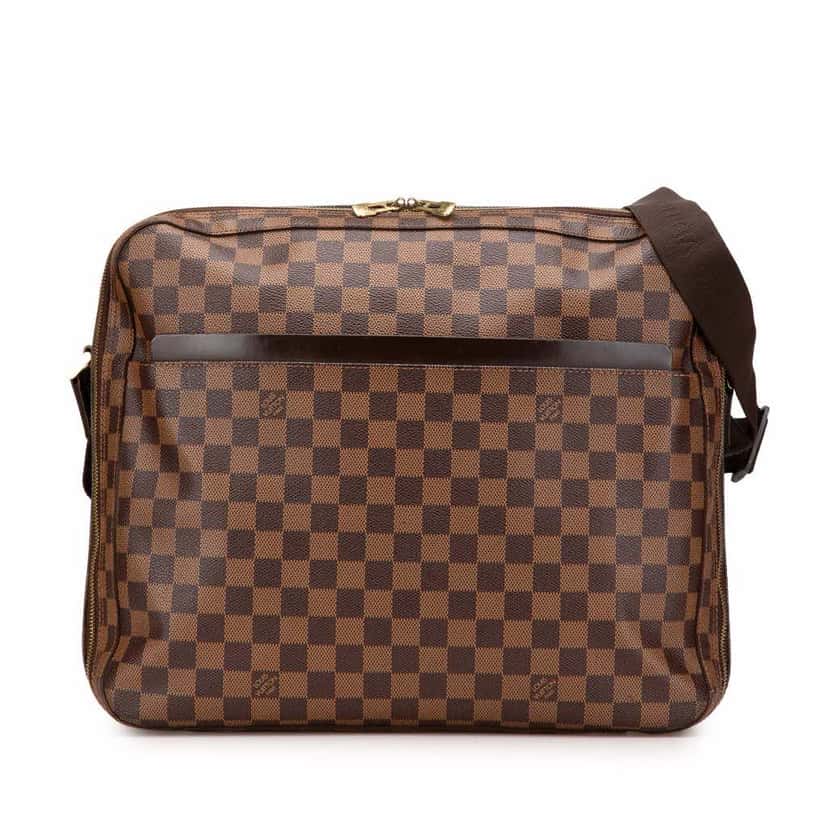 Louis Vuitton Damier Ebene Dorsoduro Brown Canvas Good condition - Front View