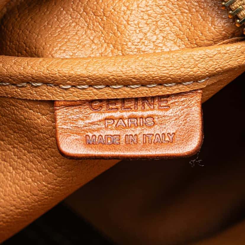 Celine Macadam Coated Canvas Satchel Brown Canvas Very good condition - Box View