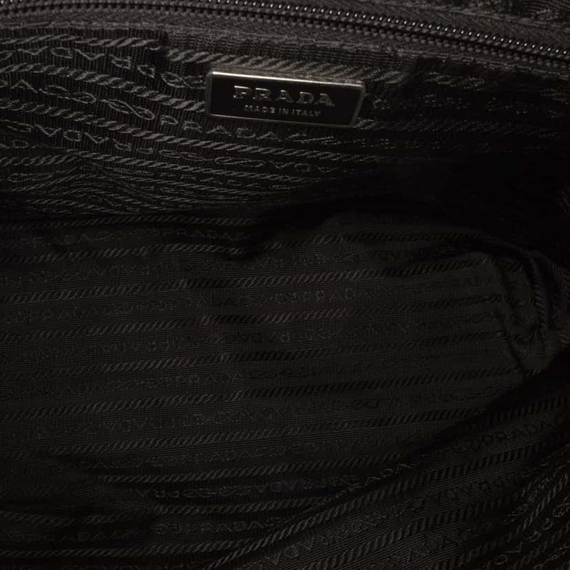 Prada Tessuto Braided Tote Black Good condition - Model View