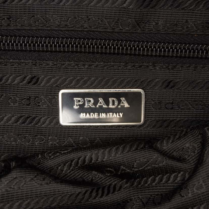 Prada Tessuto Braided Tote Black Good condition - Box View
