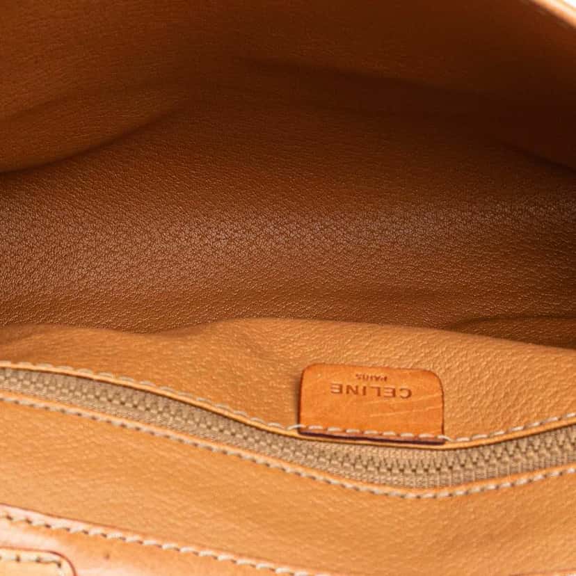 Celine Macadam Coated Canvas Crossbody Brown Canvas Good condition - Model View