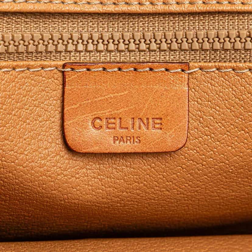 Celine Macadam Coated Canvas Crossbody Brown Canvas Good condition - Box View