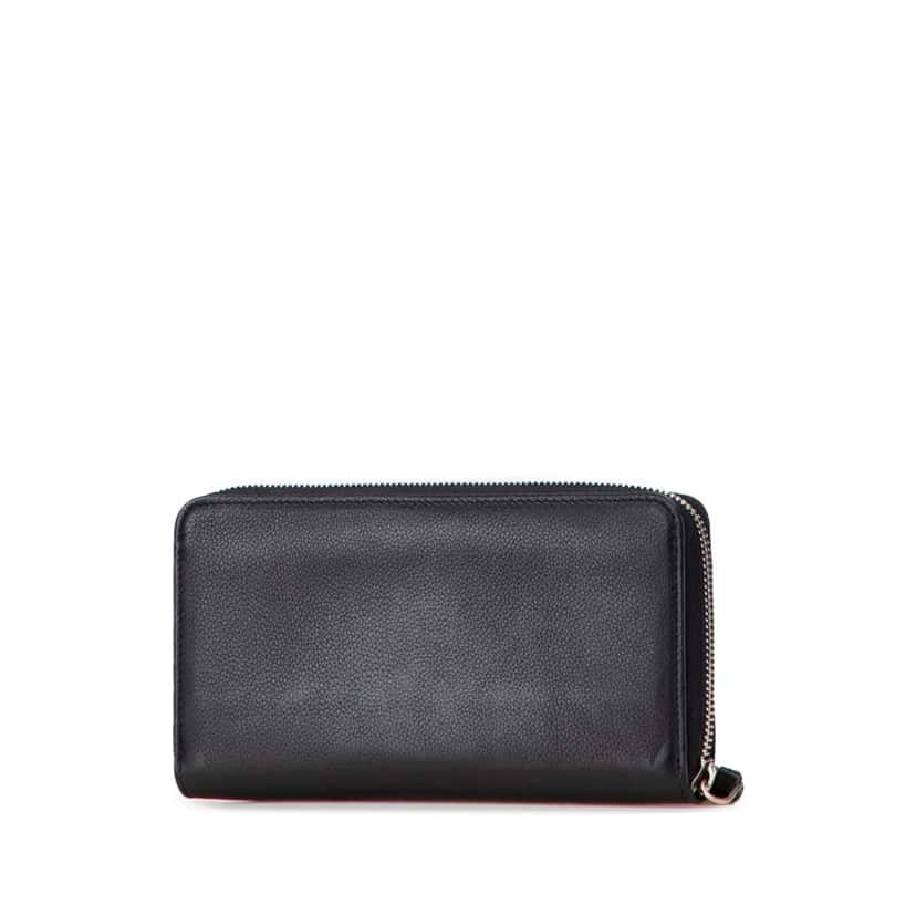 Louis Vuitton Leather Lockme Zippy Wallet Black Leather Good condition - Back View