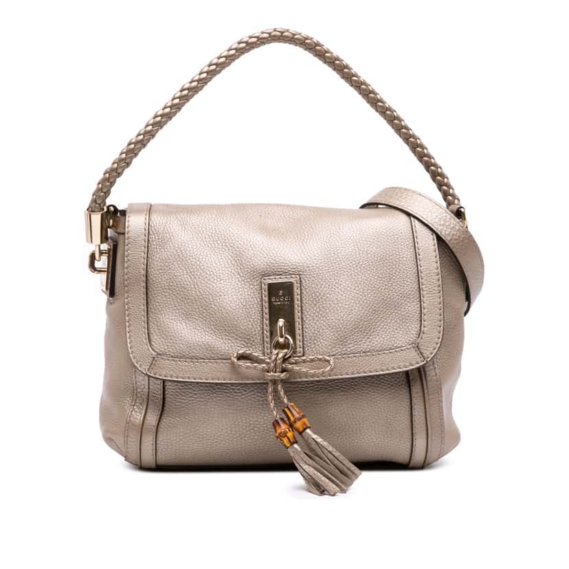 Gucci Leather Bella Satchel Gold Leather Good condition - Front View