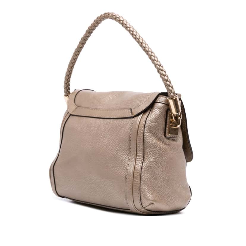 Gucci Leather Bella Satchel Gold Leather Good condition - Back View