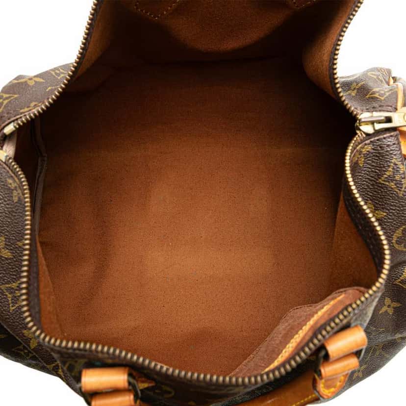 Louis Vuitton Monogram Speedy 40 Brown Canvas Fair condition - Model View