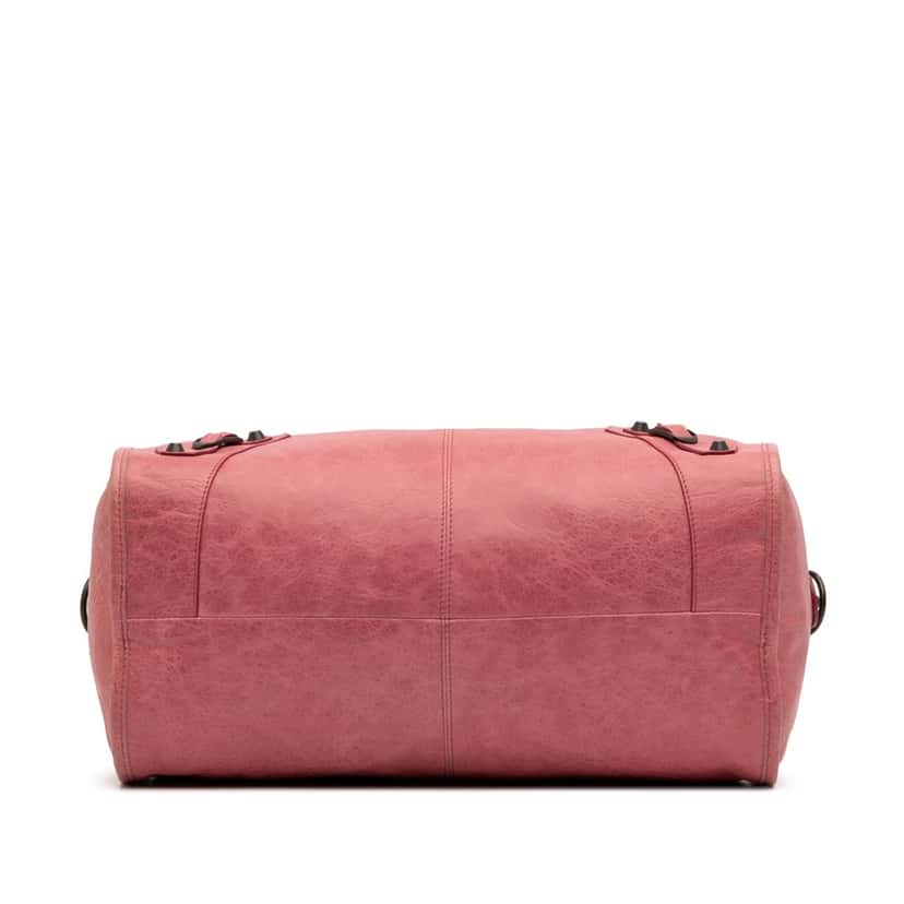 Balenciaga Maxi Lambskin Motocross Twiggy Satchel Pink Leather Good condition - Inside View
