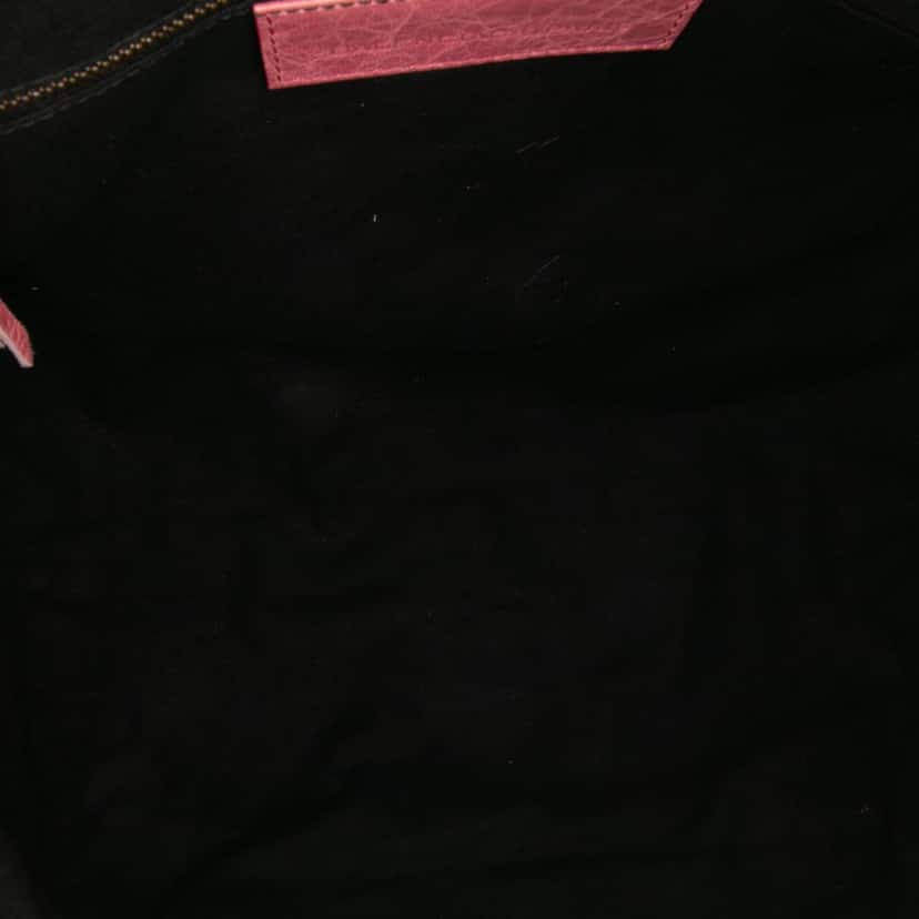 Balenciaga Maxi Lambskin Motocross Twiggy Satchel Pink Leather Good condition - Model View